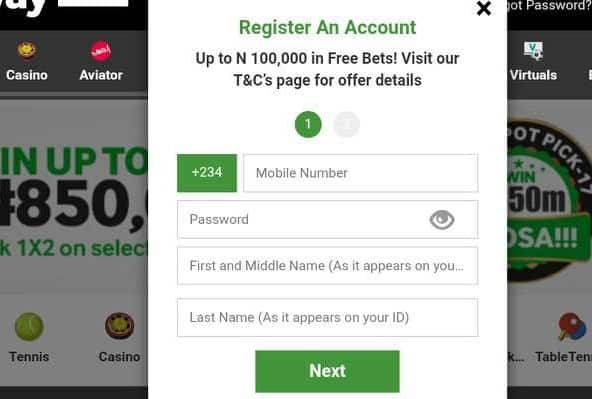 betway sign up code registration form How to verify your account at Betway