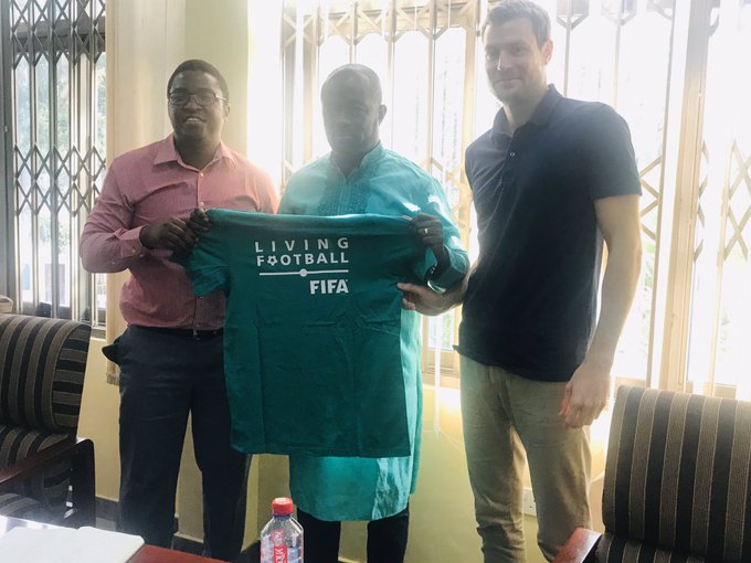 Ghana’s New FA President Kurt Okraku Gets Special Shirt from FIFA Kurt Okraku Shirt from FIFA