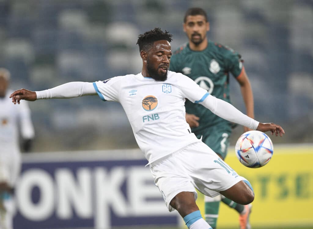 Who is Mduduzi Mdantsane, the Kaizer Chiefs midfielder replacing Percy Tau? 2 Mduduzi Mdantsane of Cape Town City FC during DStv Premiership 2022/23 match between AmaZulu and Cape Town City FC
