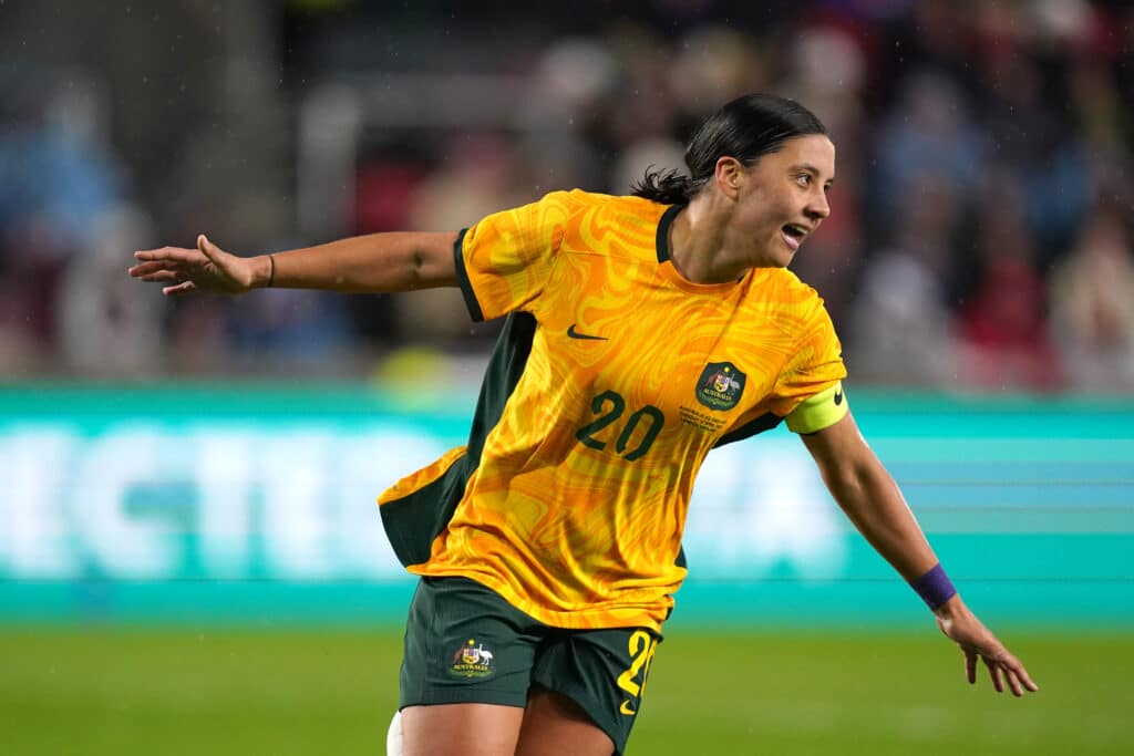 Women Ballon D'or contenders: Oshoala a Strong Contender 3 Sam Kerr celebrates scoring