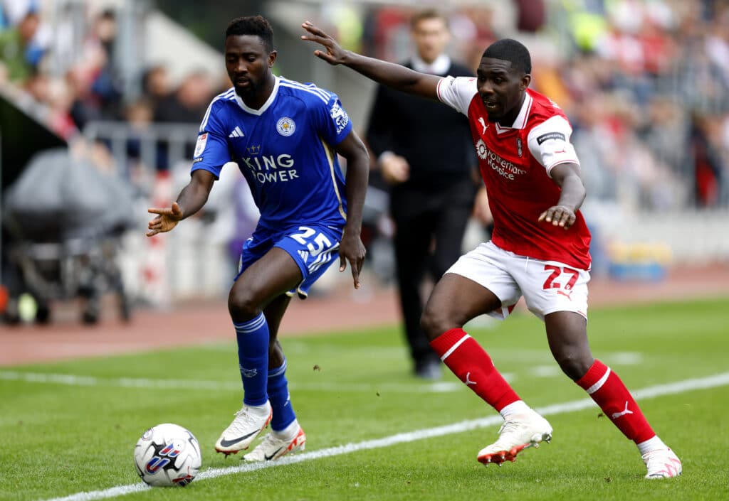 Ndidi the hero in possibly his last Leicester game 1 Wilfred Ndidi takes on a Rotherham player