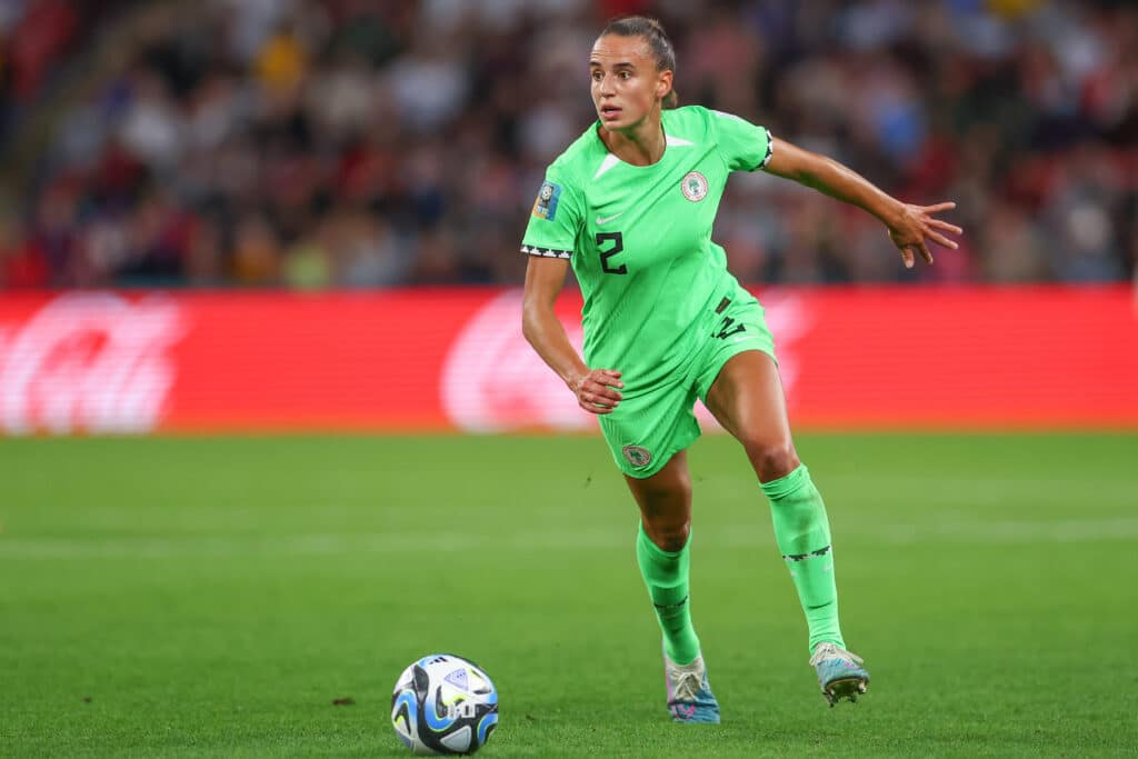 Ashleigh Plumptre to Man Utd: Here's what we know 2 Ashleigh Plumptre of Nigeria in action during the FIFA Women's World Cup 2023