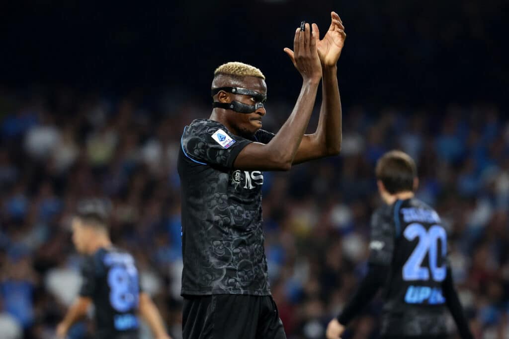 Chelsea set to tempt Osimhen with €140 million January bid 1 Victor Osimhen of SSC Napoli gestures during the Serie A football match between SSC Napoli and ACF Fiorentina